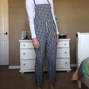 mod ref gingham overalls